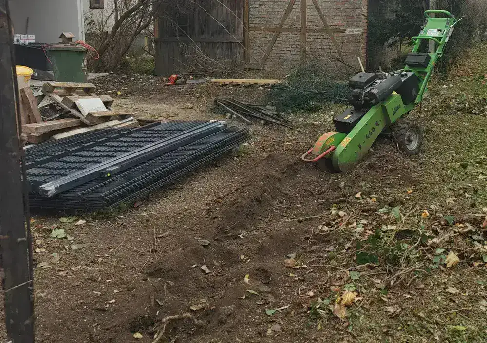 Frisch verlegte Terrassenplatten in Wien